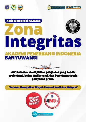 Zona Integritas Akademi Penerbang Indonesia Banyuwangi
